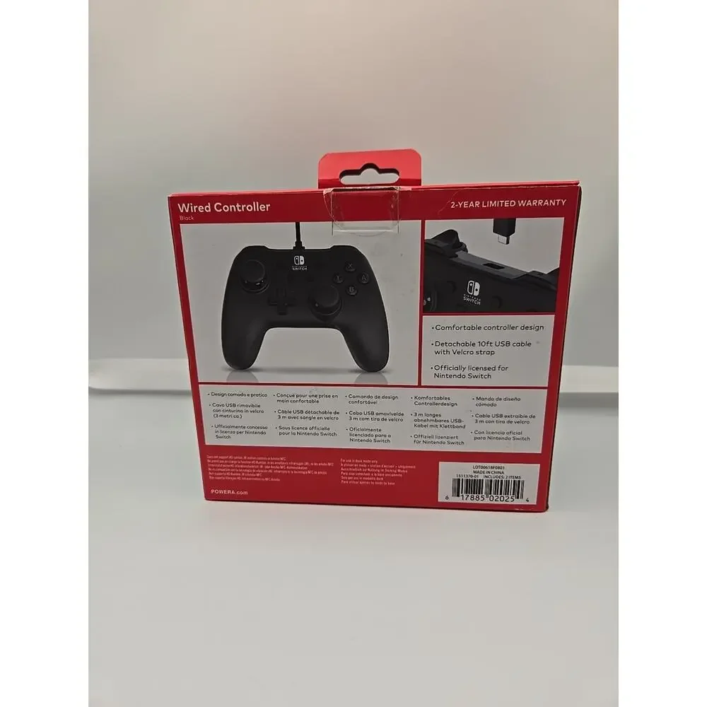PowerA Wired Nintendo Switch Controller 1511370-02 NSGPCWDB